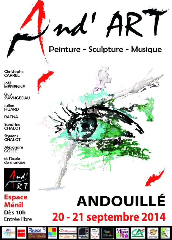 affiche de l'année  2014 avec un œil au centre 